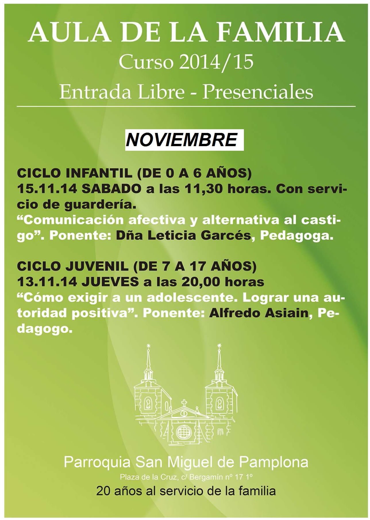 Esccuela de padres noviembre 2014