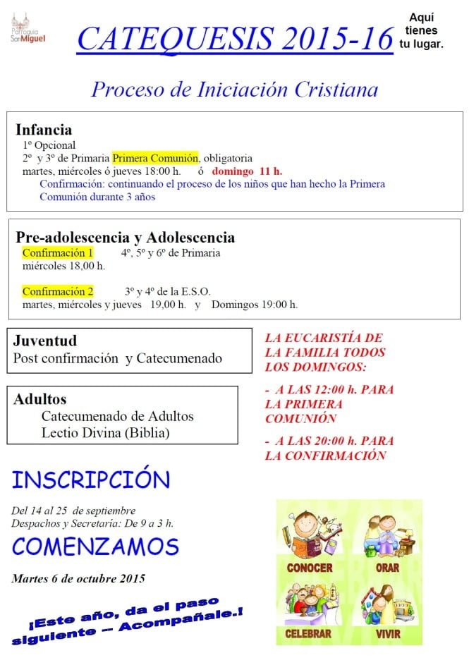 CATEQUESIS 2015